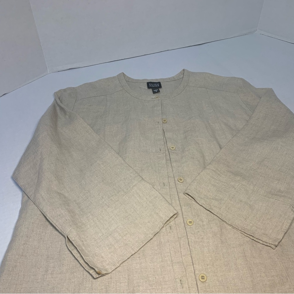 Eileen Fisher Ivory Linen Women’s Suit Size Small - Picture 9 of 15
